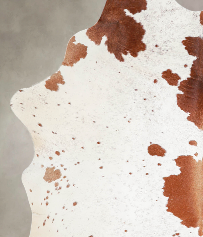 Brown and White Cowhide Rug #A23210