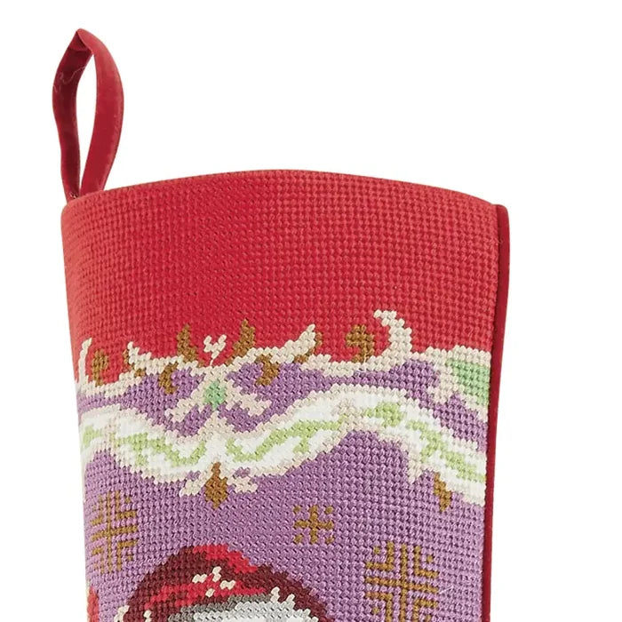 Christmas Santa Embroidered Stocking