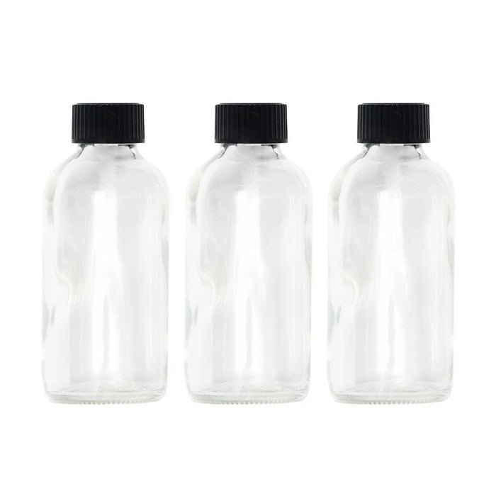Clear Glass Bottles- 4 oz