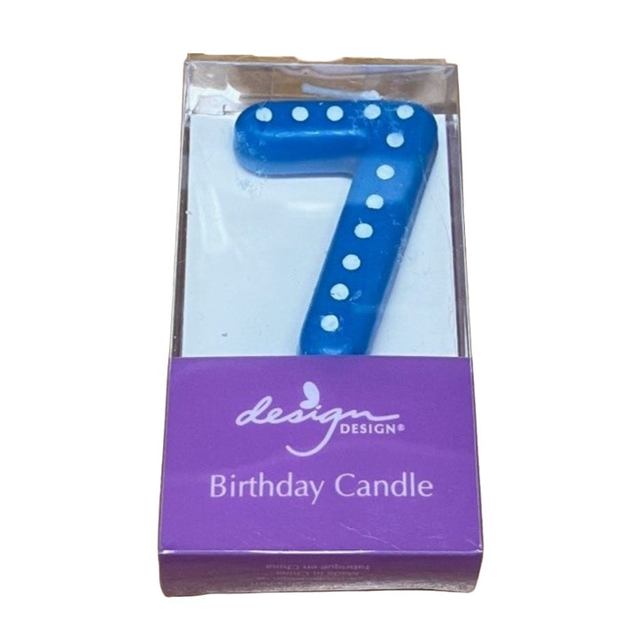 DESIGN Numbered Birthday Candle - 7