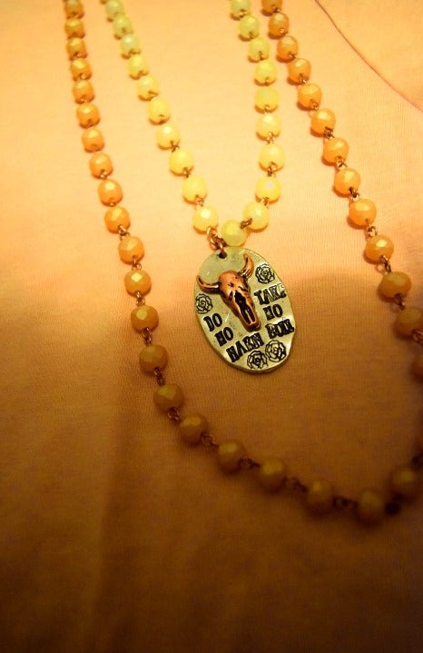 Do No Harm Take No Bull Necklace
