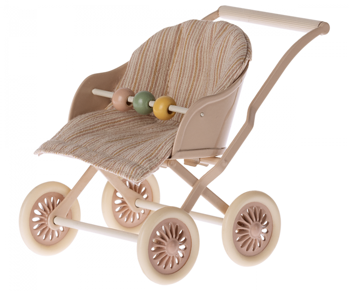 Maileg - Furniture For Mouse - Stroller - Rose