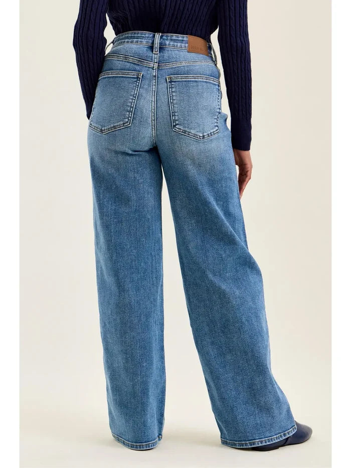 Hw "Angelina" Column Straight Md Classic Soft Indigo