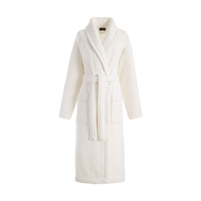 White robe on a white background