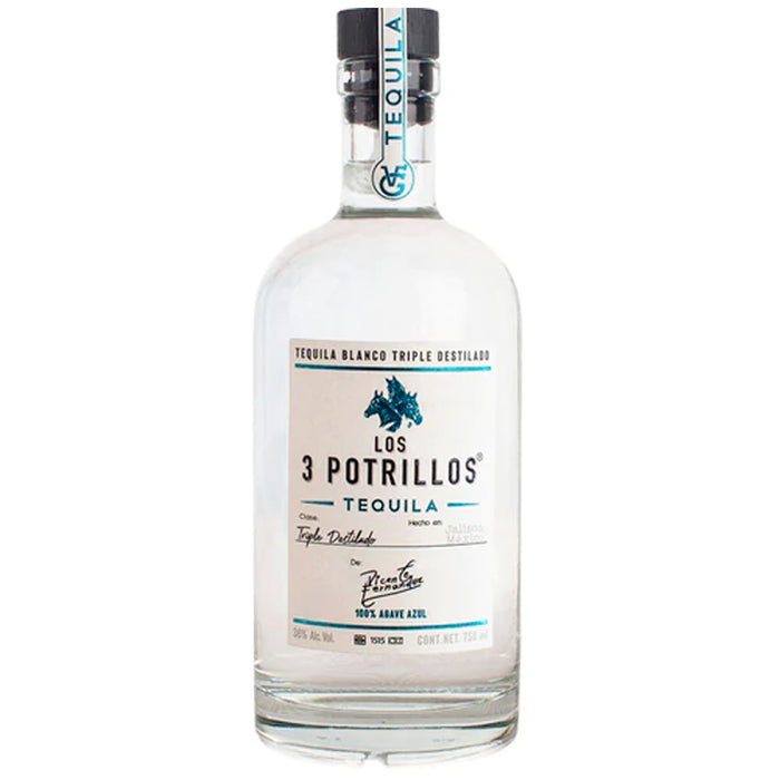 Los 3 Potrillos Blanco Tequila by Vicente Fernández