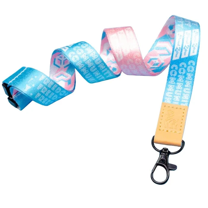PROUD ZEBRA Pride Lanyard - Trans Pride