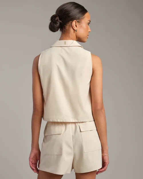 Rhone - Women's Mirage Sleeveless Notch Collar Blouse
