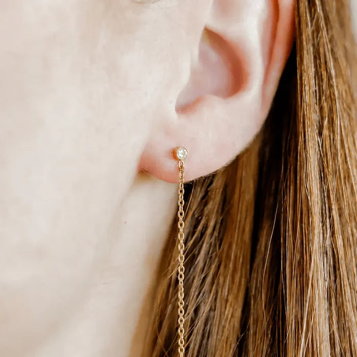 Screwback Stud Earrings - Darby Duster Gold
