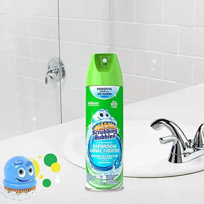 Scrubbing Bubbles Foaming Bathroom Cleaner, Rainshower 25 oz - 4 Pack