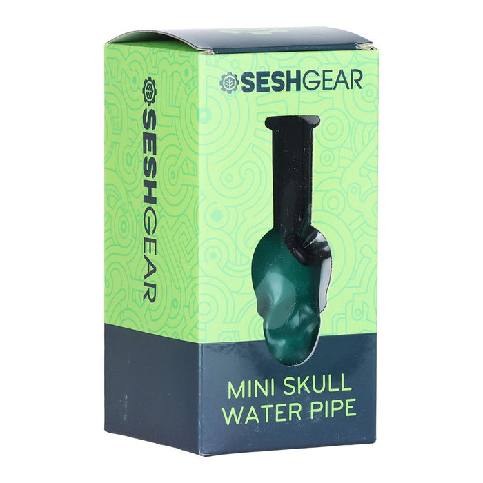 SeshGear Pastel Skull Glass Water Pipe