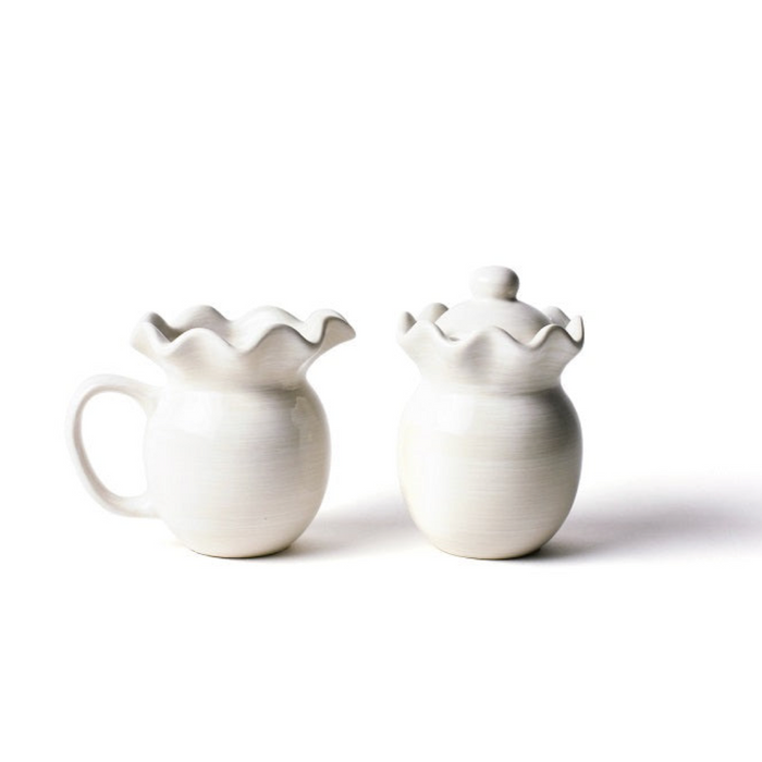 Signature Ruffle Cream and Sugar Set