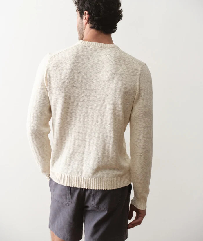 Slub Crew Sweater Natural