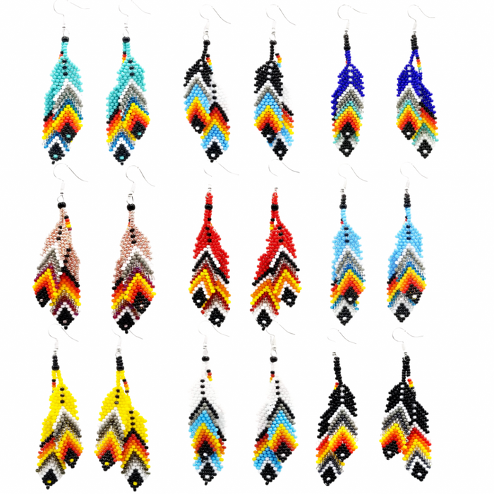 TRIBAL ROOTS - Double Feather Earring