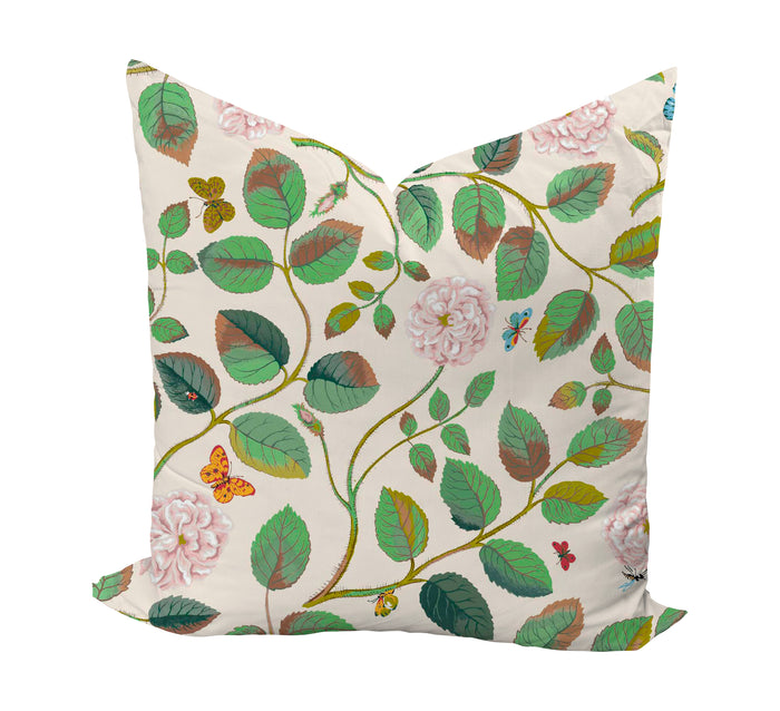 Wheaton Whaley Home Wandering Rose Pillow Cover