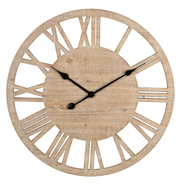 Whitewash Wall Clock