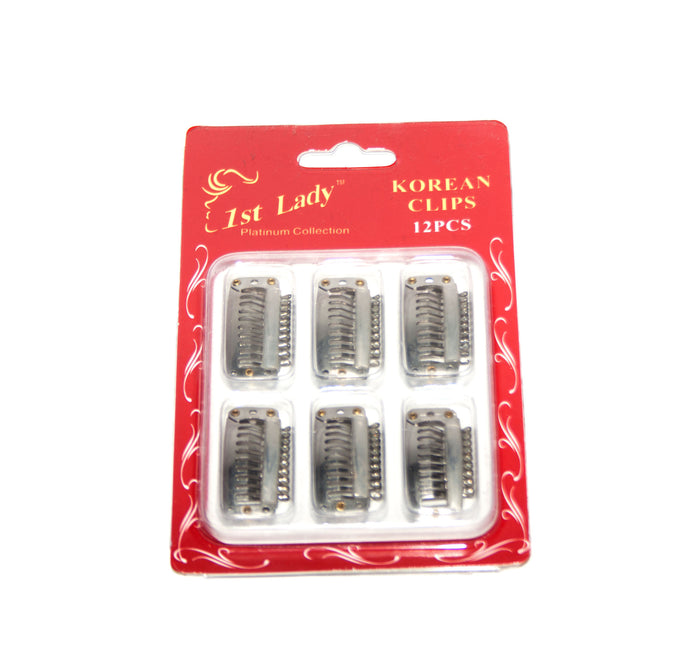 1st Lady 9 Feet Korean Weaving Clips (12pcs) - Elysee Star