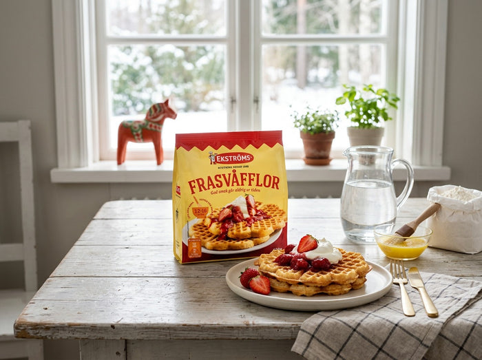 4 x Ekströms Frasvåfflor 420g (14.82 oz) – Authentic Swedish Crispy Waffle Mix