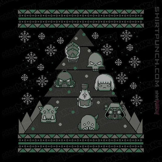 Daily_Deal_Shirts Magnets / 3"x3" / Black 40K Christmas Tree