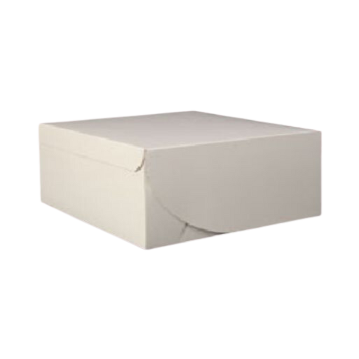 9" x 9" x 4" White Cake Box