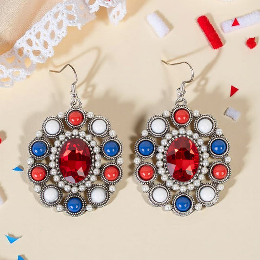 93536 - Fourth of July Earrings - Red White & Blue