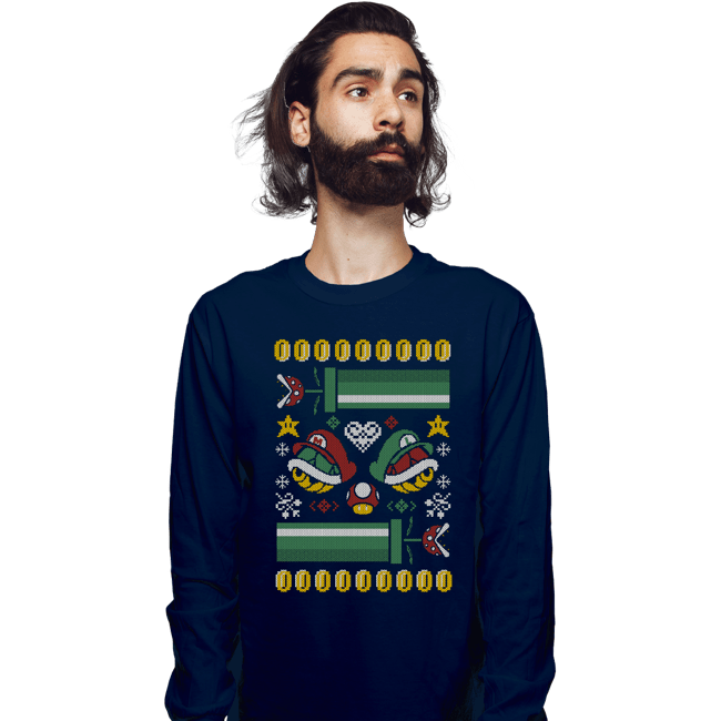 Long Sleeve Shirts, Unisex / Small / Navy