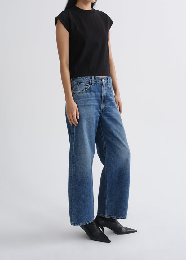 Agolde Low Curve Crop Jean in Curb