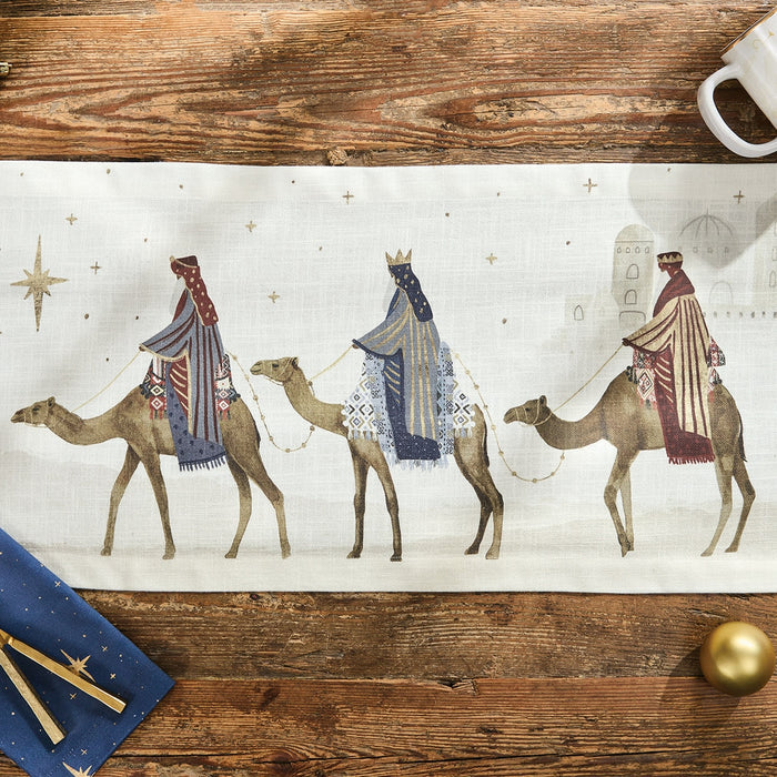 Away In A Manger Table Runner 36"-Lange General Store