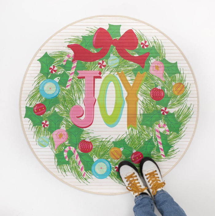Bamboo Bright Joy Wreath Mat