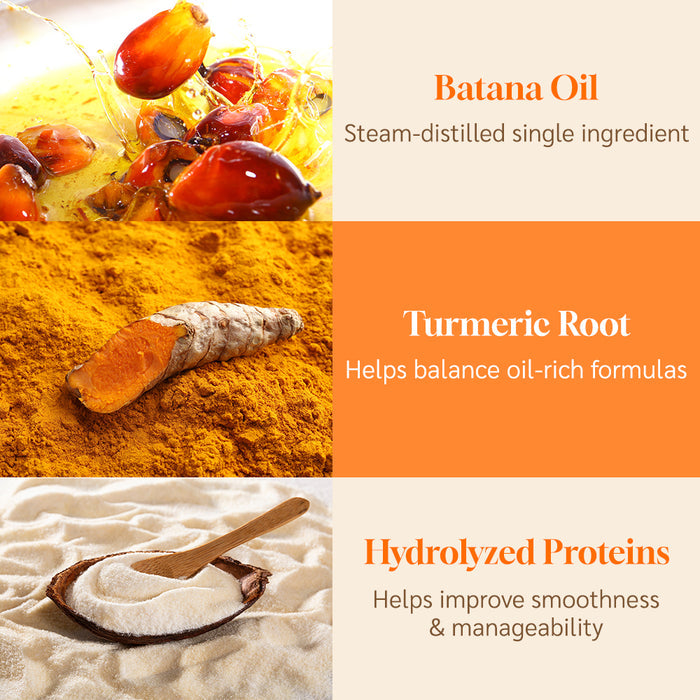 Batana 3-Step Complete Hair Care Set with Turmeric