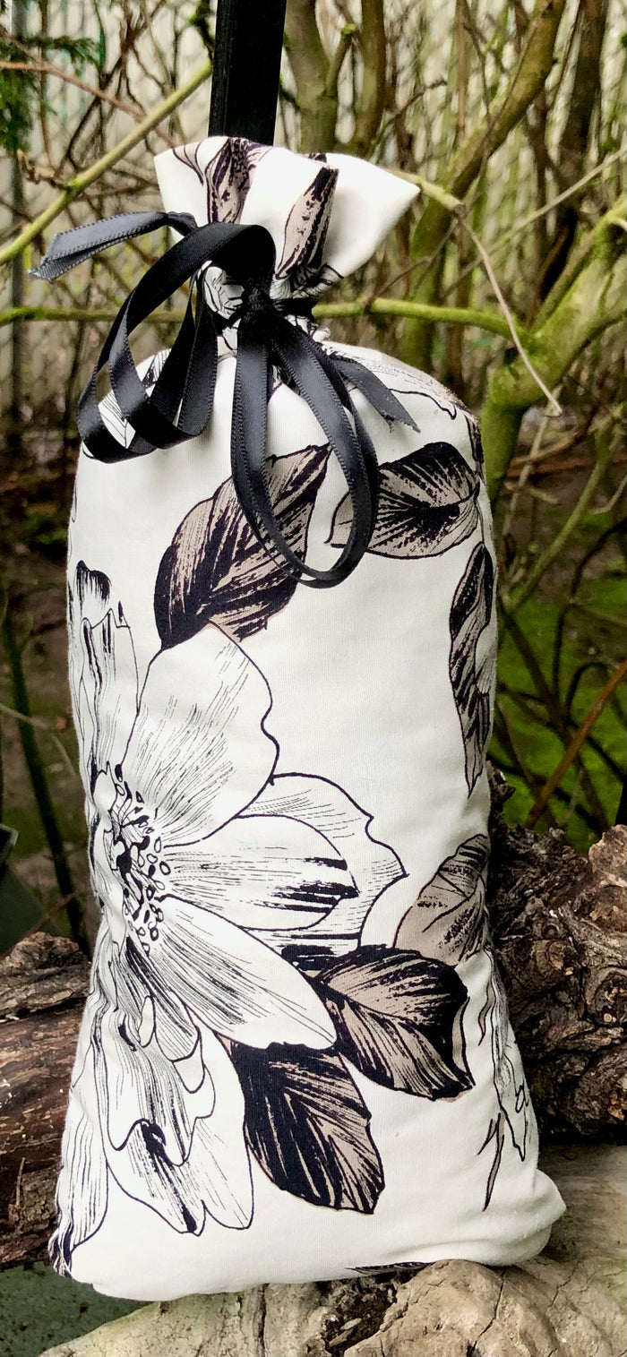 Black and White Floral
