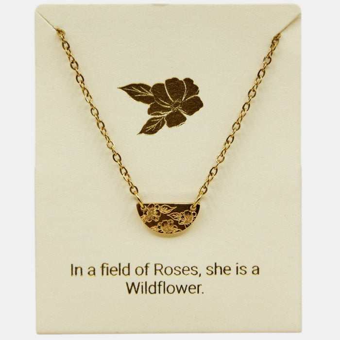 Blossom Inspiration Necklace in Gold Or Silver
