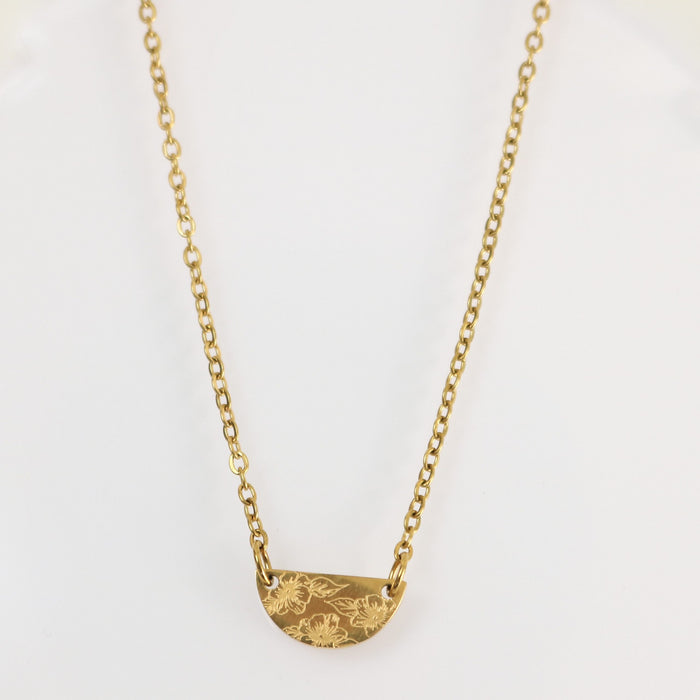 Blossom Inspiration Necklace in Gold Or Silver