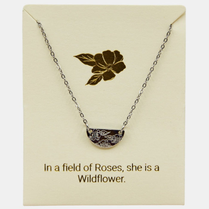 Blossom Inspiration Necklace in Gold Or Silver