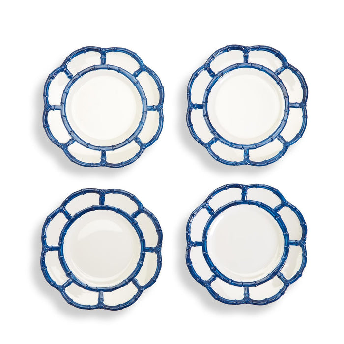 Blue Bamboo Touch Salad Plate Set