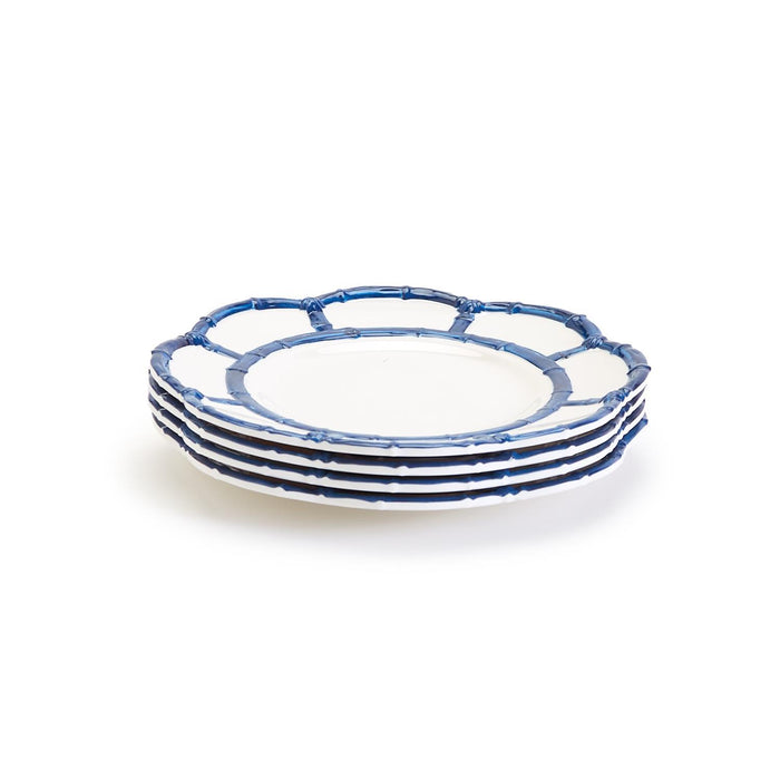 Blue Bamboo Touch Salad Plate Set