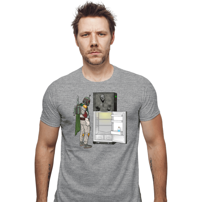 Daily_Deal_Shirts Fitted Shirts, Mens / Small / Sports Grey Boba Fridge