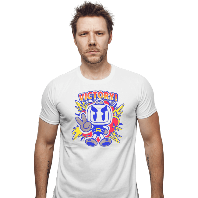Shirts Fitted Shirts, Mens / Small / White Bomber Victory