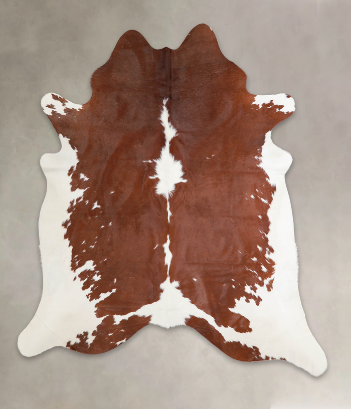 Brown and White Cowhide Rug #A22865