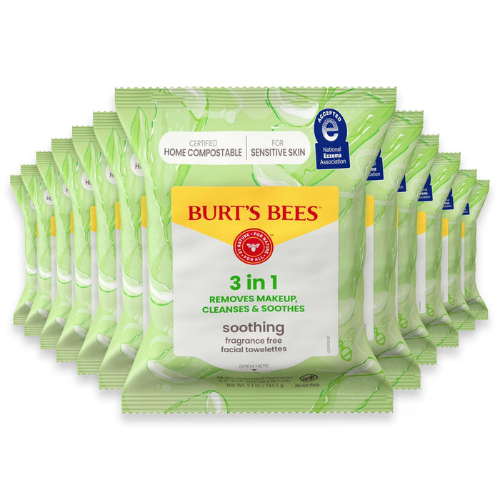 Burt’s Bees Sensitive Skin Facial Cleansing Towelettes - 30 Ct - 12 Pack