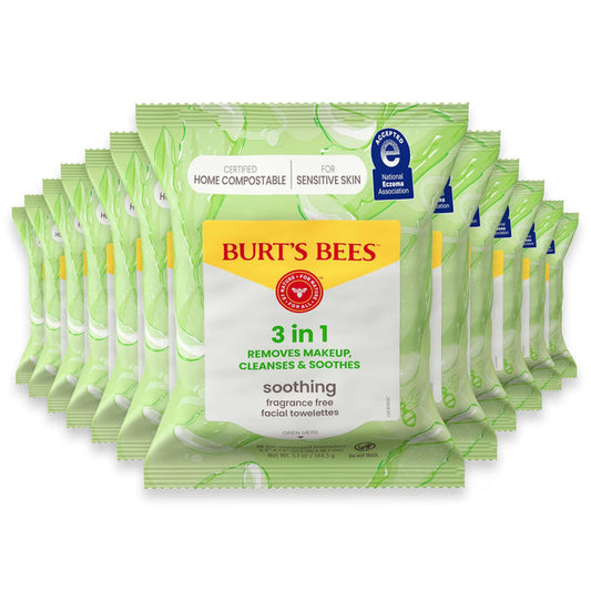 Burt’s Bees Sensitive Skin Facial Cleansing Towelettes - 30 Ct - 12 Pack