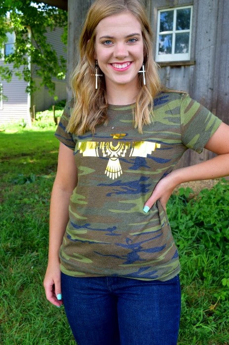 Camo Thunderbird Foil Tee