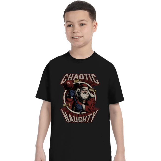 Shirts T-Shirts, Youth / XS / Black Chaotic Naughy Santa