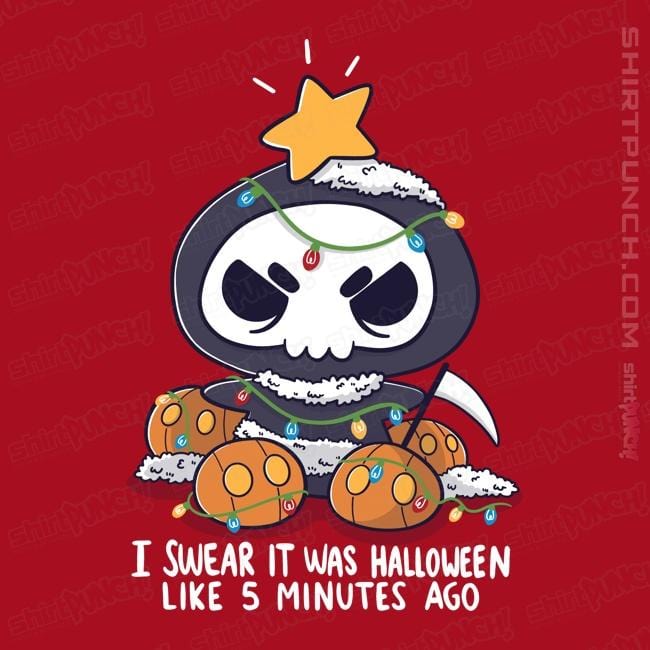 Secret_Shirts Magnets / 3"x3" / Red Christmas Reaper