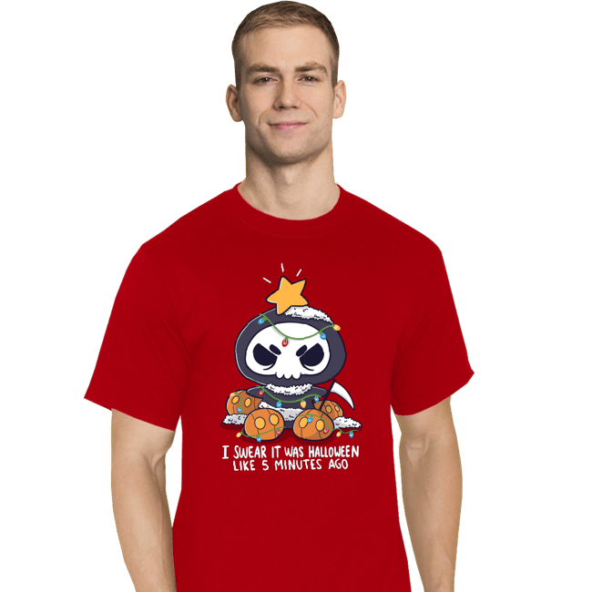 Secret_Shirts T-Shirts, Tall / Large / Red Christmas Reaper