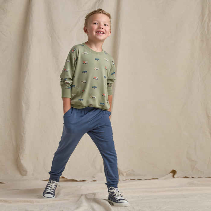 Coop Kids by Pink Chicken Play Sweatshirt in Racecars