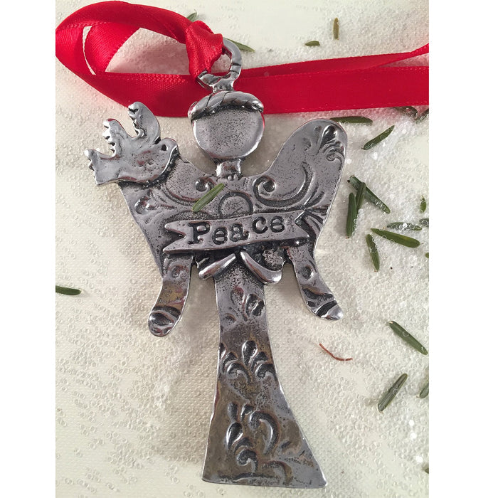 Crosby & Taylor Angel of Peace American Handmade Pewter Ornament