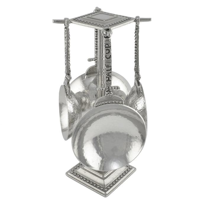 Crosby and Taylor Celtic Pewter Measuring Cups with Display Post - The Barrington Garage