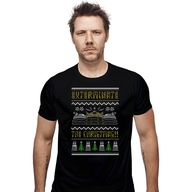 Shirts Fitted Shirts, Mens / Small / Black Dalek Xmas