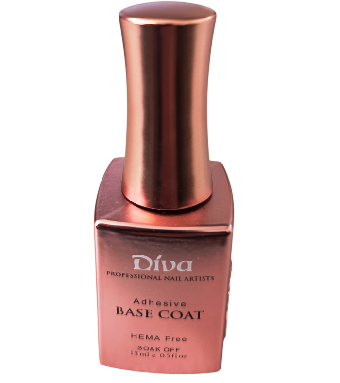 DIVA Professional Nail Soak Off Gel Base Coat & Top Coat 15ml (HEMA Free)