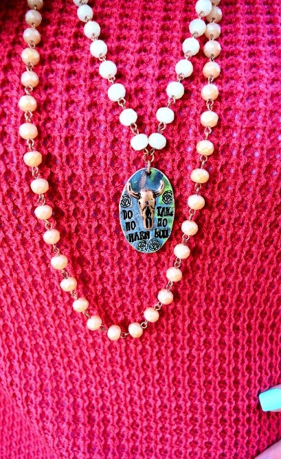 Do No Harm Take No Bull Necklace